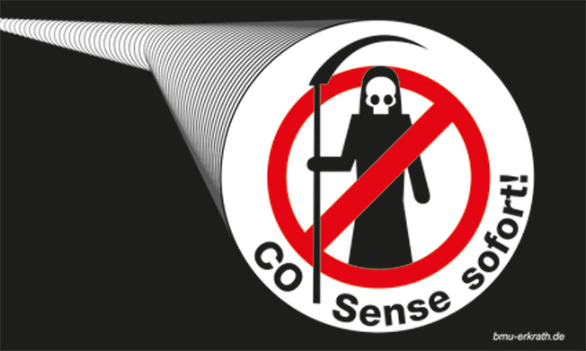 Flagge der BmU zur CO-Pipeline Flagge der BmU zur CO-Pipeline