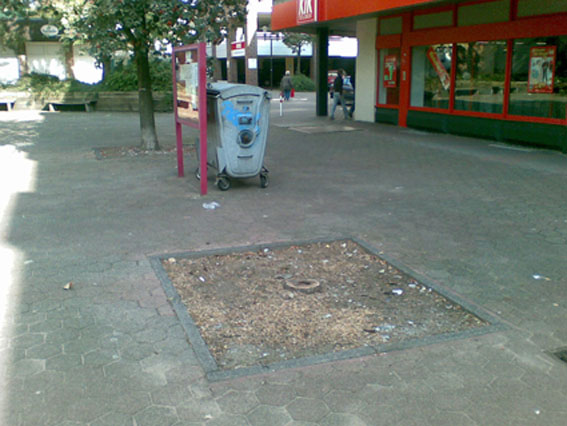 Aktuelle Platzierung des Schaukastens Aktuelle Platzierung des Schaukastens